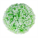 Sfera din plante artificiale, cu flori, Naimeed D5932, Verde-Alb, 200mm Sfera din plante artificiale, cu flori, Naimeed D5932, Verde-Alb, 200mm