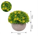 Planta artificiala, tip Feriga, cu ghiveci de hartie, Naimeed D6925, 12x10 cm, Galben Planta artificiala, tip Feriga, cu ghiveci de hartie, Naimeed D6925, 12x10 cm, Galben