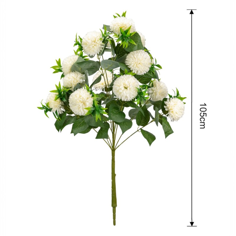 Planta decorativa artificiala, fara ghiveci, tip Crizantema, Naimeed D6961, 105 cm, Alb Planta decorativa artificiala, fara ghiveci, tip Crizantema, Naimeed D6961, 105 cm, Alb