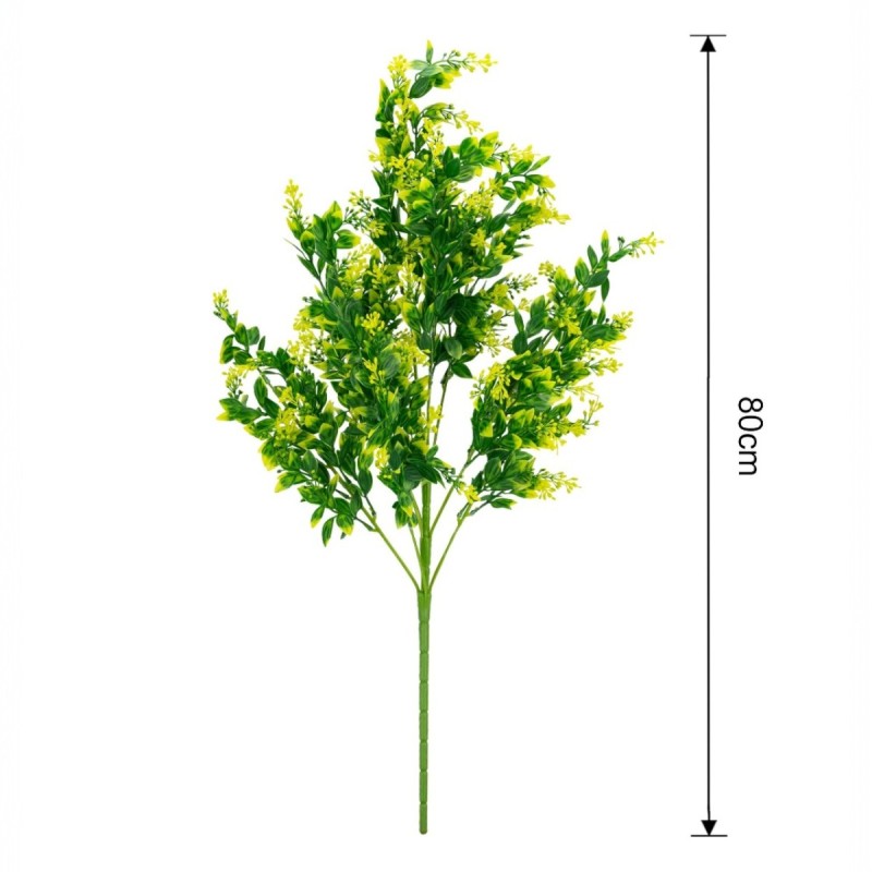 Planta decorativa artificiala, fara ghiveci, tip Buxus, Naimeed D6964, 80 cm, Galben Planta decorativa artificiala, fara ghiveci, tip Buxus, Naimeed D6964, 80 cm, Galben