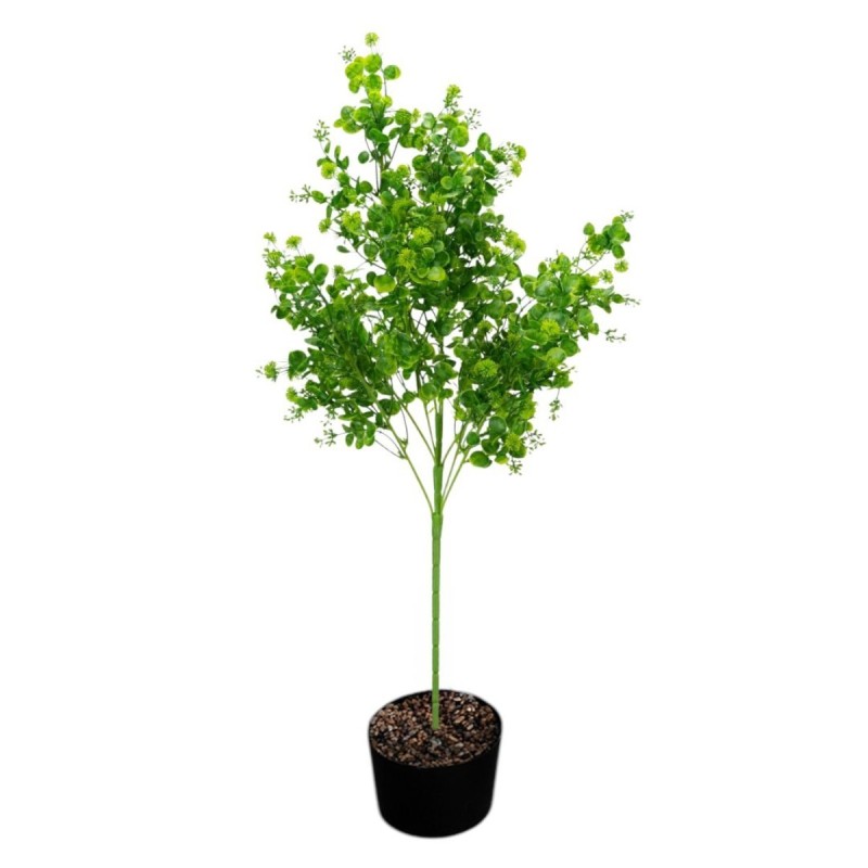Planta decorativa artificiala, fara ghiveci, tip Buxus, Naimeed D6965, 80 cm, Verde