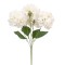 Buchet floare artificiala, Hortensie cu 5 ramuri si 6 capete, 50 cm, Naimeed D7031, Alb