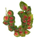 Ghirlanda artificiala cu 28 frunze, tip Dieffenbachia, Naimeed D7022, 1.7m, Rosu Ghirlanda artificiala cu 28 frunze, tip Dieffenbachia, Naimeed D7022, 1.7m, Rosu