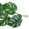 Ghirlanda artificiala cu 28 frunze, tip Monstera,  Naimeed D7023, 1.7m, Verde inchis
