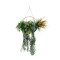 Aranjament Suspendat cu Plante Artificiale pe Disc Decorativ Auriu, Naimeed D7474, diametru 30 cm 