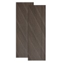Set 2 panouri decorative, riflaj, polimer rigid, Naimeed D5465, 270x30x0.5cm, Maro Set 2 panouri decorative, riflaj, polimer rigid, Naimeed D5465, 270x30x0.5cm, Maro