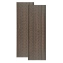 Set 2 panouri decorative, riflaj, polimer rigid, Naimeed D5467, 270x30x0.5cm, Maro