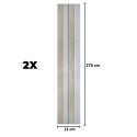 Set 2 panouri decorative, riflaj, polimer rigid, Naimeed D5474, 270x12x2cm, Alb Set 2 panouri decorative, riflaj, polimer rigid, Naimeed D5474, 270x12x2cm, Alb