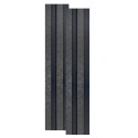 Set 2 panouri decorative, riflaj, polimer rigid, Naimeed D5478, 270x12x2cm, Negru Set 2 panouri decorative, riflaj, polimer rigid, Naimeed D5478, 270x12x2cm, Negru