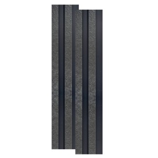 Set 2 panouri decorative, riflaj, polimer rigid, Naimeed D5478, 270x12x2cm, Negru Set 2 panouri decorative, riflaj, polimer rigid, Naimeed D5478, 270x12x2cm, Negru