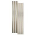 Set 2 panouri decorative, riflaj, polimer rigid, Naimeed D5479, 270x12x1cm, Alb/Auriu Set 2 panouri decorative, riflaj, polimer rigid, Naimeed D5479, 270x12x1cm, Alb/Auriu
