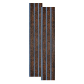 Set 2 panouri decorative, riflaj, polimer rigid, Naimeed D5480, 270x12x1cm, Maro/Albastru Set 2 panouri decorative, riflaj, polimer rigid, Naimeed D5480, 270x12x1cm, Maro/Albastru