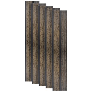Set 5 panouri decorative, riflaj, polimer rigid, Naimeed D5484, 270x12x1cm, Maro Set 5 panouri decorative, riflaj, polimer rigid, Naimeed D5484, 270x12x1cm, Maro