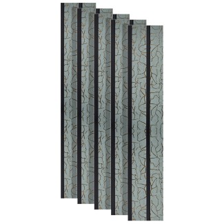 Set 5 panouri decorative, riflaj, polimer rigid, Naimeed D5488, 270x12x1cm, Turcoaz Set 5 panouri decorative, riflaj, polimer rigid, Naimeed D5488, 270x12x1cm, Turcoaz