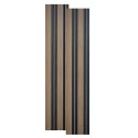 Set 2 panouri decorative, riflaj, polimer rigid, Naimeed D5489, 270x12x1cm, Maro Set 2 panouri decorative, riflaj, polimer rigid, Naimeed D5489, 270x12x1cm, Maro