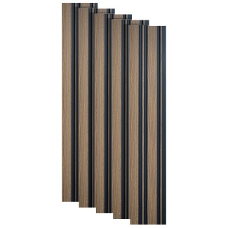 Set 5 panouri decorative, riflaj, polimer rigid, Naimeed D5489, 270x12x1cm, Maro Set 5 panouri decorative, riflaj, polimer rigid, Naimeed D5489, 270x12x1cm, Maro