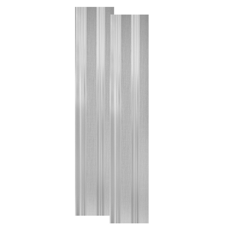 Set 2 panouri decorative, riflaj, polimer rigid, Naimeed D5492, 270x12x1cm, Argintiu Set 2 panouri decorative, riflaj, polimer rigid, Naimeed D5492, 270x12x1cm, Argintiu