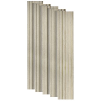 Set 5 panouri decorative, riflaj, polimer rigid, Naimeed D5496, 270x12x1cm, Crem Set 5 panouri decorative, riflaj, polimer rigid, Naimeed D5496, 270x12x1cm, Crem