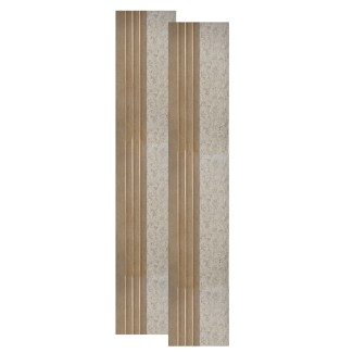 Set 2 panouri decorative, riflaj, polimer rigid, Naimeed D5501, 270x16x1cm, Crem inchis Set 2 panouri decorative, riflaj, polimer rigid, Naimeed D5501, 270x16x1cm, Crem inchis