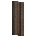 Set 2 panouri decorative, riflaj, polimer rigid, Naimeed D5502, 270x16x1cm, Maro