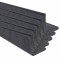 Set 5 Coltare decorative, polimer rigid, Naimeed D5511, Negru, 270x3x3cm