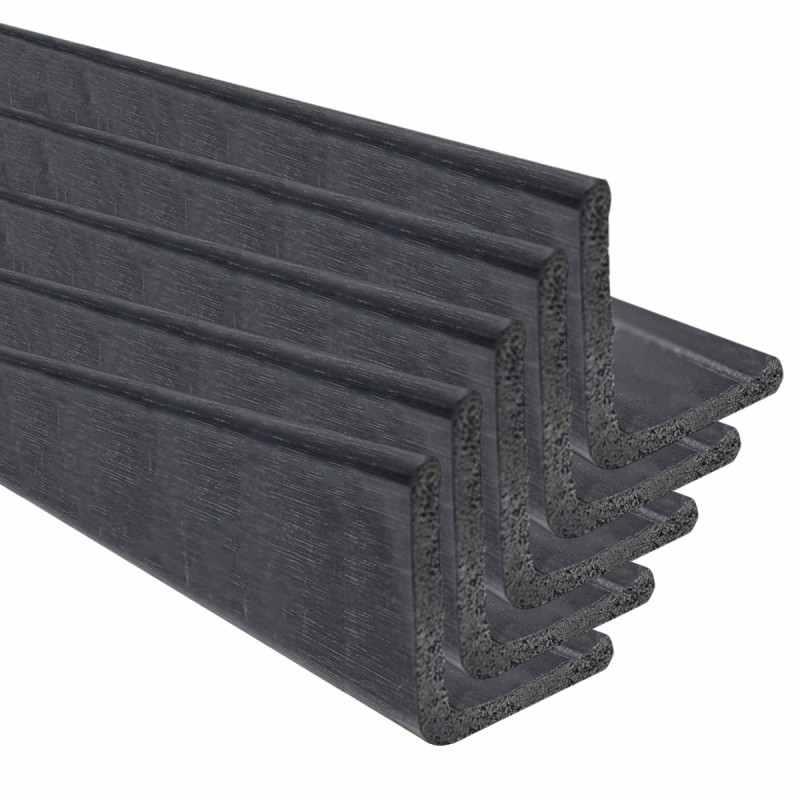 Set 5 Coltare decorative, polimer rigid, Naimeed D5511, Negru, 270x3x3cm Set 5 Coltare decorative, polimer rigid, Naimeed D5511, Negru, 270x3x3cm