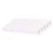 Set 5 Bagheta decorativa, polimer rigid, Naimeed D6690, Alb, 230x2x1cm