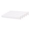 Set 5 Bagheta decorativa, polimer rigid, Naimeed D6691, Alb, 230x2.5x1.25cm