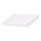 Set 5 Bagheta decorativa, polimer rigid, Naimeed D6694, Alb, 230x2.5x1.5cm