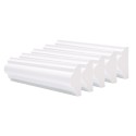 Set 5 Bagheta decorativa, polimer rigid, Naimeed D6696, Alb, 230x6x2.1cm