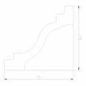 Set 5 plinte decorative, polimer rigid, Naimeed D6697, Alb, 2300x120x15mm Set 5 plinte decorative, polimer rigid, Naimeed D6697, Alb, 2300x120x15mm