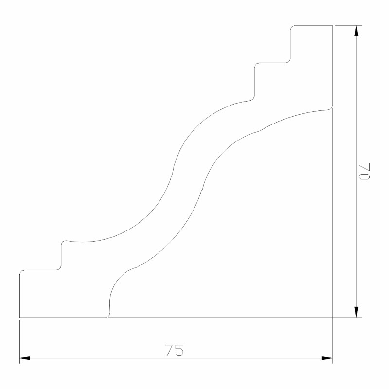 Set 5 plinte decorative, polimer rigid, Naimeed D6697, Alb, 2300x120x15mm Set 5 plinte decorative, polimer rigid, Naimeed D6697, Alb, 2300x120x15mm