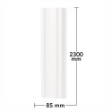 Set 5 plinte decorative, polimer rigid, Naimeed D6698, Alb, 2300x85x25mm Set 5 plinte decorative, polimer rigid, Naimeed D6698, Alb, 2300x85x25mm