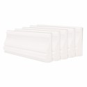 Set 5 plinte decorative, polimer rigid, Naimeed D6698, Alb, 2300x85x25mm Set 5 plinte decorative, polimer rigid, Naimeed D6698, Alb, 2300x85x25mm