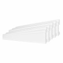 Set 5 plinte decorative, polimer rigid, Naimeed D5730, Alb, 230x8x1.1cm Set 5 plinte decorative, polimer rigid, Naimeed D5730, Alb, 230x8x1.1cm
