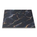 Panou decorativ, riflaj, polimer rigid, Naimeed D7608, Dimensiuni 270x30.5x0.45cm, Negru