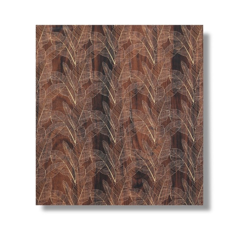 Panou decorativ, riflaj, polimer rigid, Naimeed D7616, Dimensiuni 270x30.5x0.45cm, Maro