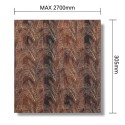 Panou decorativ, riflaj, polimer rigid, Naimeed D7616, Dimensiuni 270x30.5x0.45cm, Maro
