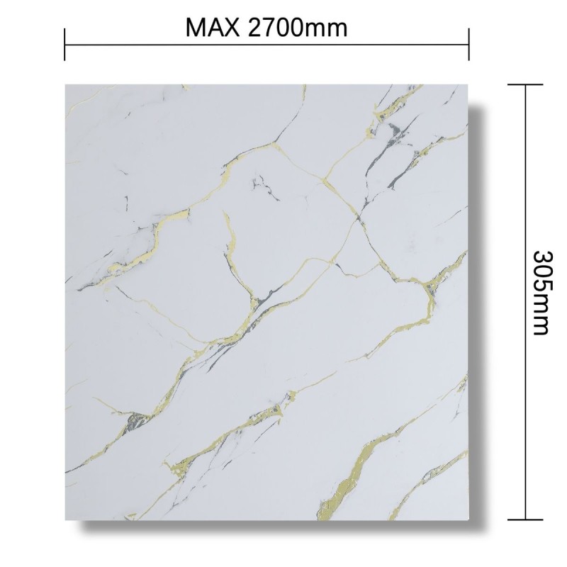 Panou decorativ, riflaj, polimer rigid, Naimeed D7618, Dimensiuni 270x30.5x0.45cm, Alb Panou decorativ, riflaj, polimer rigid, Naimeed D7618, Dimensiuni 270x30.5x0.45cm, Alb