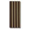 Panou decorativ, riflaj, polimer rigid, Naimeed D7628, Dimensiuni 270x12x1cm, Maro ciocolatiu