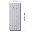 Panou decorativ, riflaj, polimer rigid, Naimeed D7631, Dimensiuni 270x11.8x1.1cm, Alb Panou decorativ, riflaj, polimer rigid, Naimeed D7631, Dimensiuni 270x11.8x1.1cm, Alb