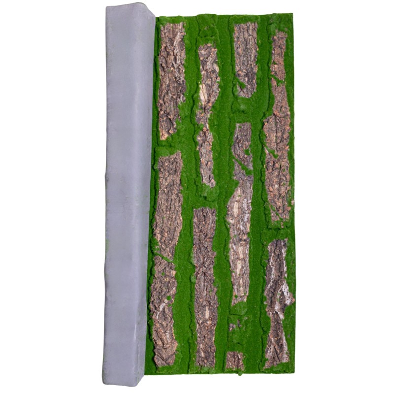 Covor muschi artificial de padure, Naimeed D6534, pentru decorare interioara sau exterioara, Verde, 1000x1000x20mm