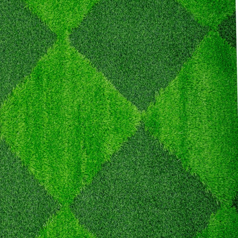 Covor gazon artificial, Naimeed D6543, model romburi, pentru decorare interioara sau exterioara, Verde, 1000x900x30mm Covor gazon artificial, Naimeed D6543, model romburi, pentru decorare interioara sau exterioara, Verde, 1000x900x30mm