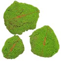 Set 3 muschi artificial de padure, Naimeed D6549, pentru decorare interioara sau exterioara, Verde, 50x3.5cm; 40x3.5cm; 30x3.5cm