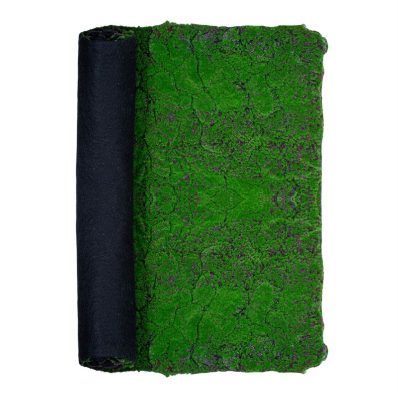 Covor muschi artificial de padure, Naimeed D6556, pentru decorare interioara sau exterioara, Verde, 1000x2000x30mm