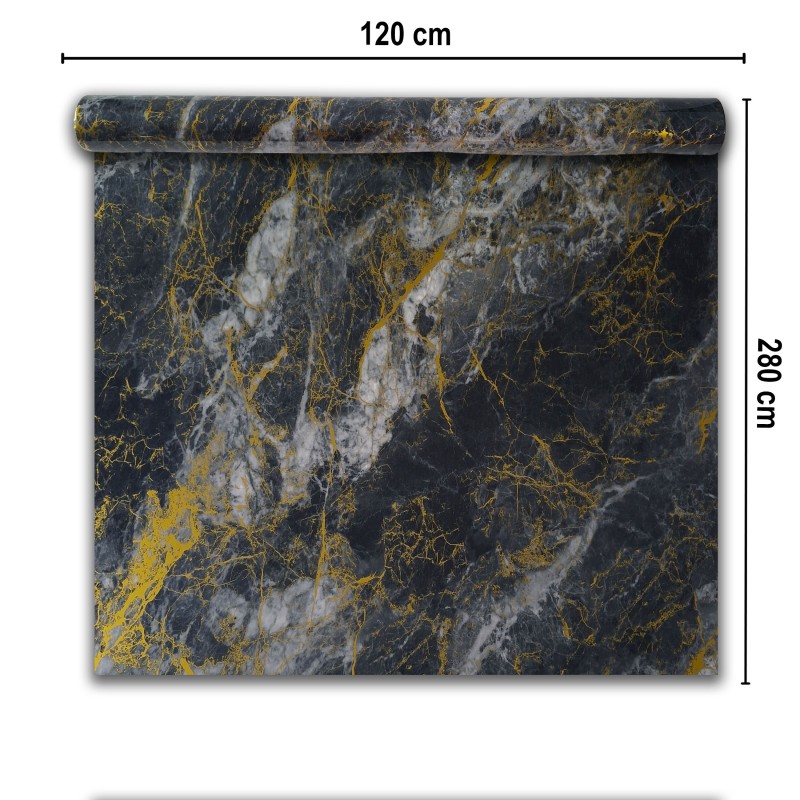 Rola panou autoadeziv, Naimeed D7387, design modern, 2.5mm grosime, 120x280cm, Negru Rola panou autoadeziv, Naimeed D7387, design modern, 2.5mm grosime, 120x280cm, Negru