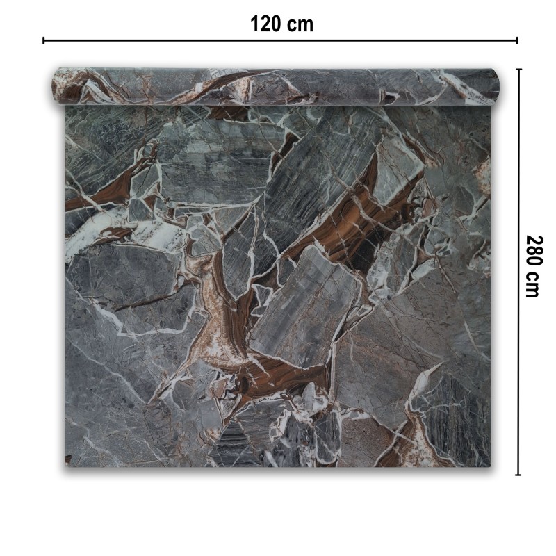 Rola panou autoadeziv, Naimeed D7399, design modern, 2.5mm grosime, 120x280cm, Multicolor