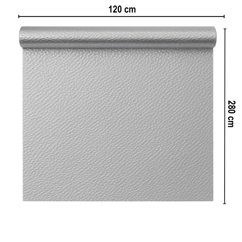 Rola panou autoadeziv, Naimeed D7425, design modern, 2.5mm grosime, 120x280cm, Argintiu