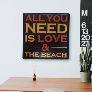 Tablou Metalic, All You Need, Stil Retro, Naimeed D29-AllYouNeed Tablou Metalic, All You Need, Stil Retro, Naimeed D29-AllYouNeed