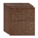 Set 10 x Tapet 3D autoadeziv, Naimeed D3312 Maro, model Caramida, 70 x 77 cm Set 10 x Tapet 3D autoadeziv, Naimeed D3312 Maro, model Caramida, 70 x 77 cm